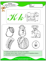 K Sesi Çalışma Sayfaları